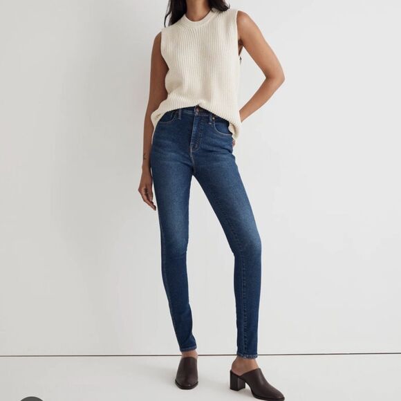 Madewell 10" High Rise Skinny Jeans Size 36 New - Picture 1 of 8